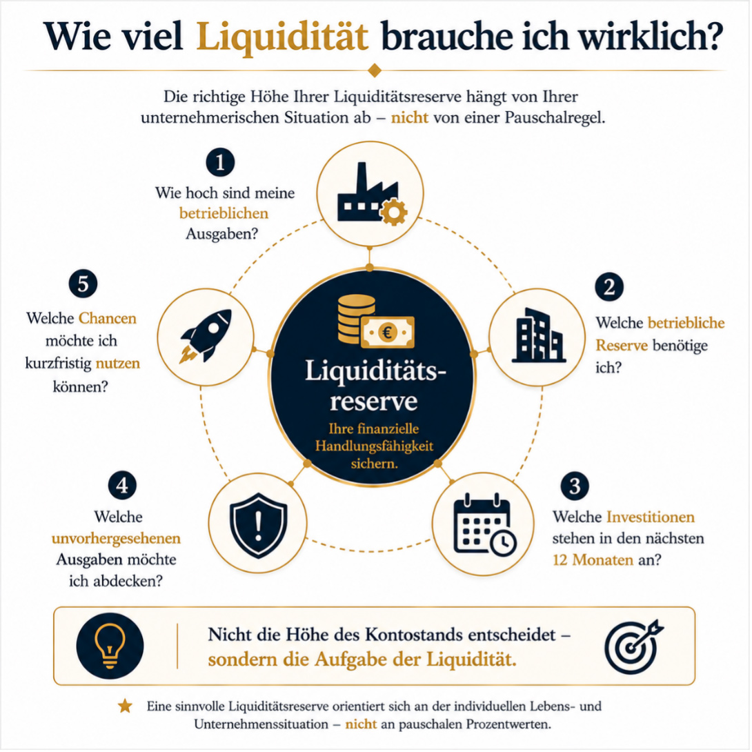 Wieviel Liquidität brauche ich wirklich?