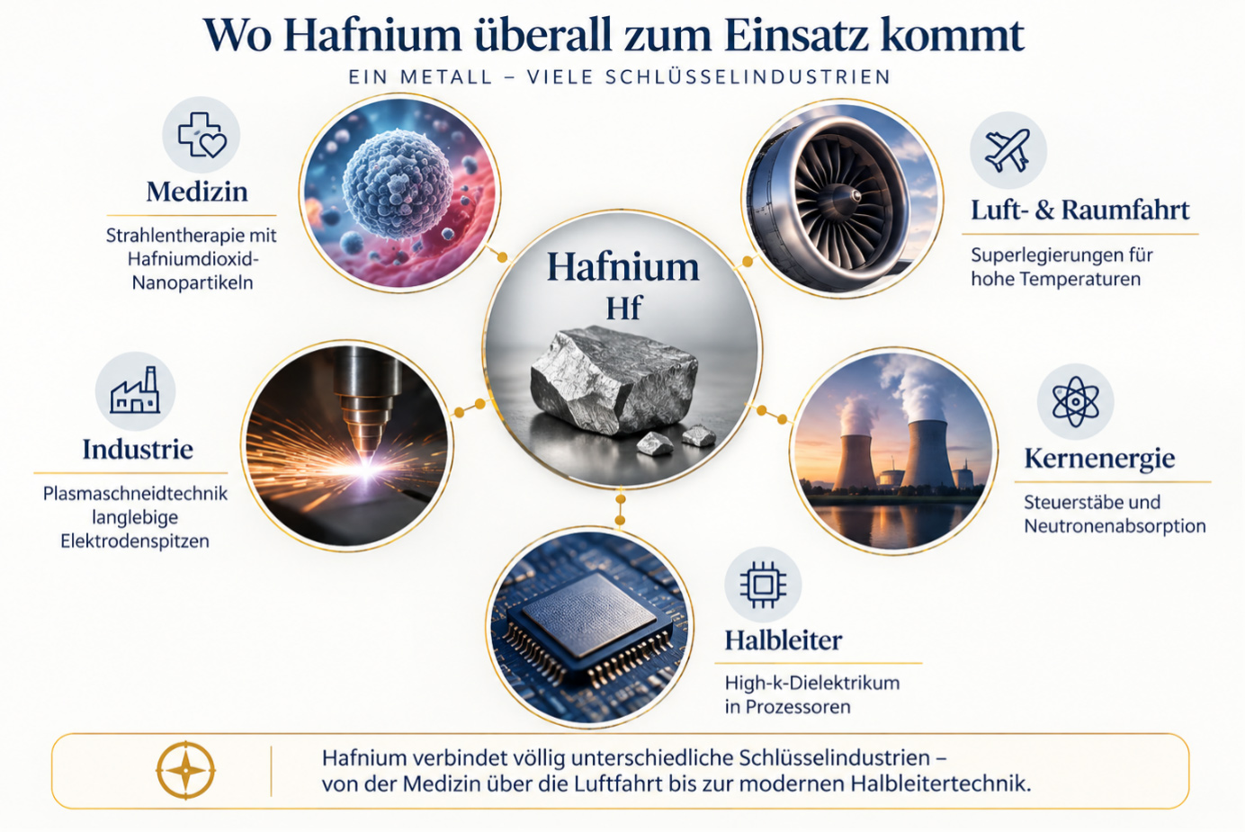 Wo Hafnium überall zum Einsatz kommt